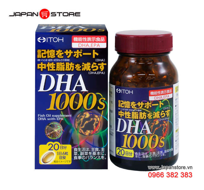 DHA 1000s-Viên uống bổ não DHA 1000s ITOH Nhật Bản 2