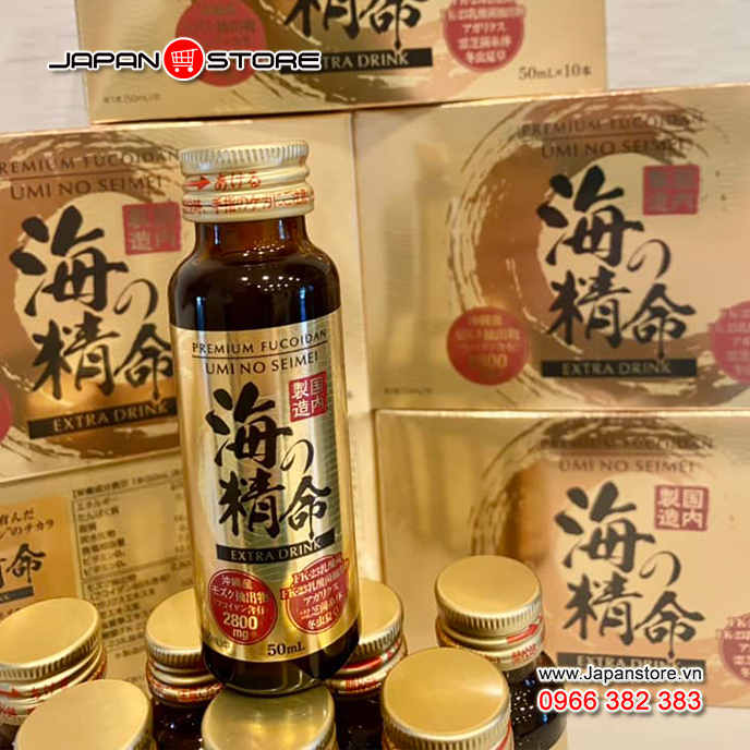 Fucoidan Umi no seimei dạng nước, còn gọi là Nước uống Fucoidan Umi No Seimei hỗ trợ điều trị Ung Thư (6)