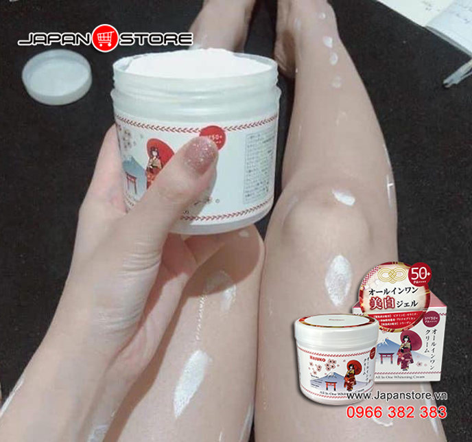 Kem ủ trắng da HASUKO - Hiệu Cô Gái Nhật Bản 280g-4