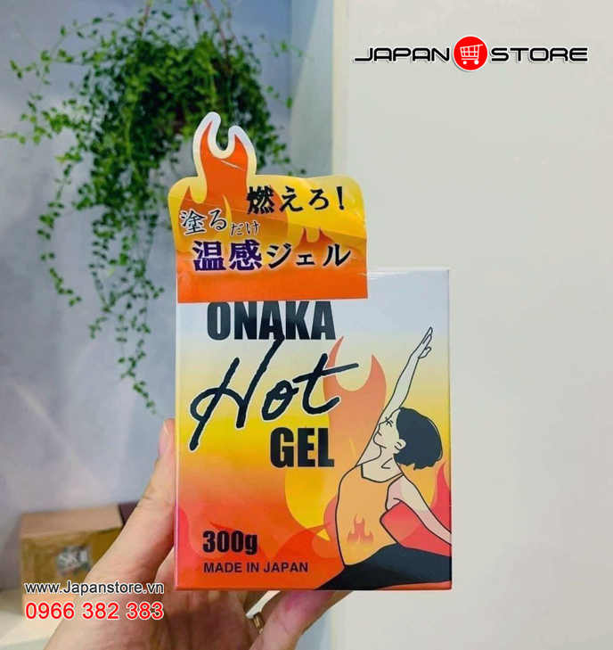 Kem gel đánh tan mỡ bụng ONAKA HOT GEL Nhật Bản 300g -Japan Store -03