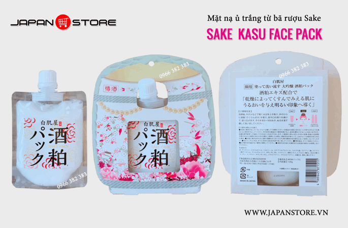 Mặt Nạ Ủ Trắng Sake Kasu Face Pack 2-2