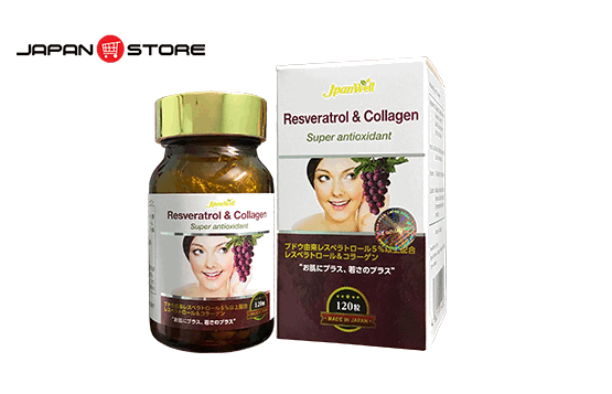 RESVERATROL & COLLAGEN - Collagen Nho chính hãng Nhật Bản