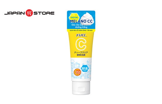 Sữa rửa mặt Melano CC Deep Clear Enzyme Face Wash 130g Chính hãng Rohto Japan