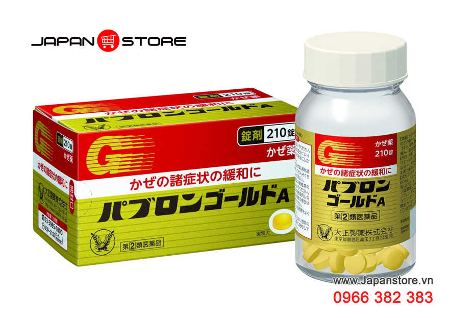 Thuốc cảm cúm Taisho Nhật Bản Pabron Gold A パブロンゴールドA (Pavlon Gold A) (6)