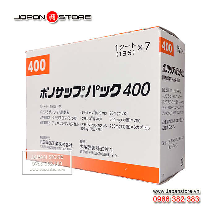 Thuốc trị vi khuẩn HP VONOSAP Pack 400 - Thuốc dạ dày Nhật Bản 05