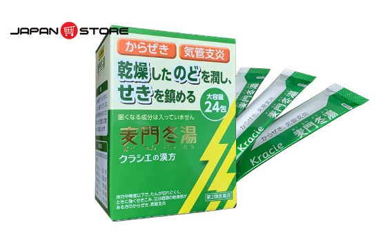 Thuốc viêm phế quản trẻ em Bakumondoto Kracie Nhật Bản, 麦門冬湯 気管支炎, hộp 24 gói