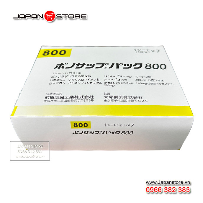 VONOSAP 800 - Thuốc điều trị khuẩn HP Vonosap Pack 800, ボノサップパック800_03
