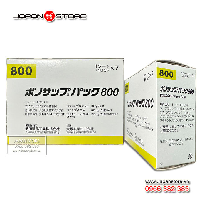 VONOSAP 800 - Thuốc điều trị khuẩn HP Vonosap Pack 800, ボノサップパック800_05