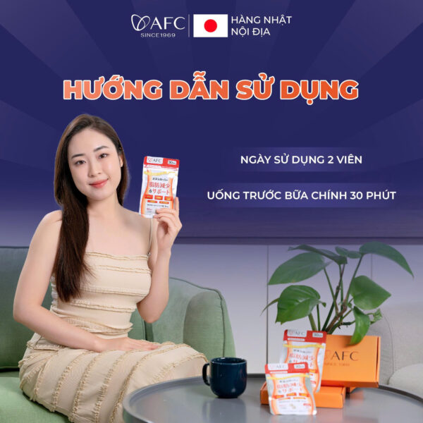 Viên giảm cân AFC - ELLAGIC ACID hỗ trợ giảm mỡ nội tạng 001