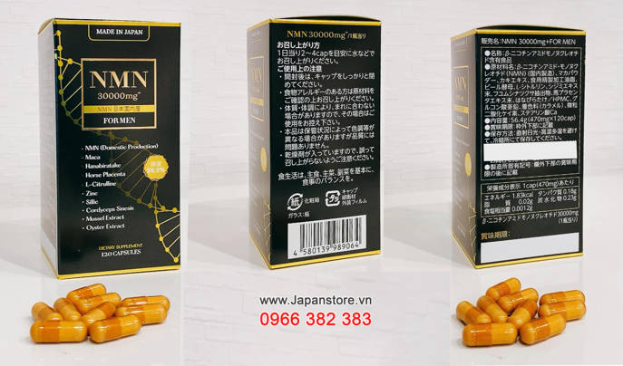 Viên uống NMN 30000 mg For Men của Aishodo Japan _ 07