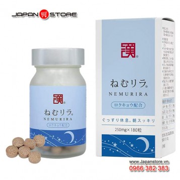 Viên uống ngủ ngon NEMURIRA ねむリラ Nhật Bản chính hãng Wakan và SINCA-4-4