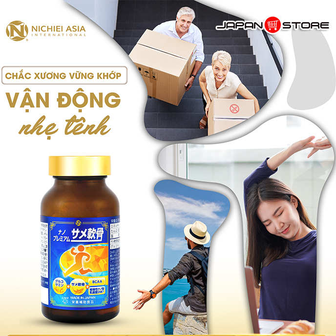Viên uống sụn cá mập NANO PREMIUM SHARK CARTILAGE Nhật Bản 5-1
