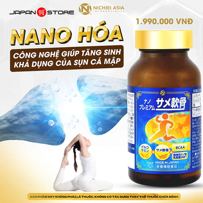 Viên uống sụn cá mập NANO PREMIUM SHARK CARTILAGE Nhật Bản 7-1