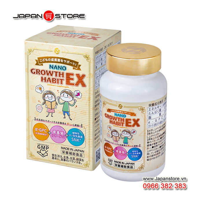 Viên uống tăng chiều cao Nano Growth Habit EX Nhật Bản 2-1