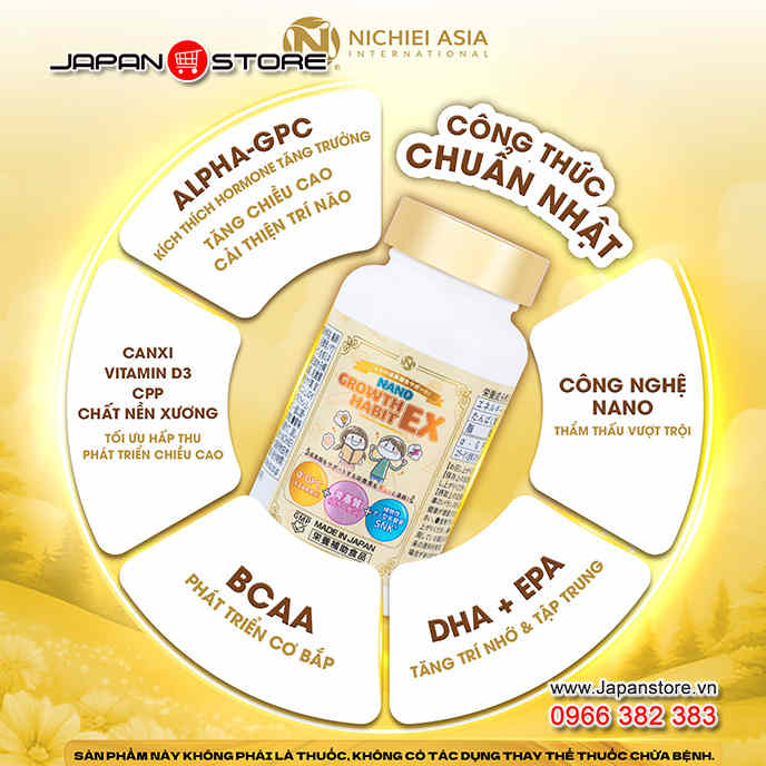 Viên uống tăng chiều cao Nano Growth Habit EX Nhật Bản 6-1
